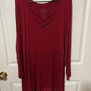 Torrid 4 super soft long sleeve babydoll tunic